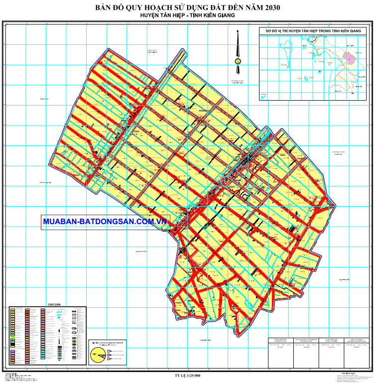 Bản đồ quy hoạch sử dụng đất huyện Tân Hiệp