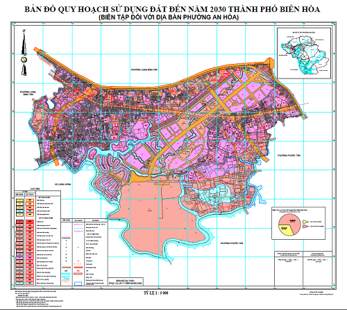Bản đồ quy hoạch sử dụng đất phường An Hoa - Biên Hòa