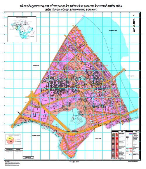 Bản đồ quy hoạch sử dụng đất phường Bửu Hòa - Biên Hòa