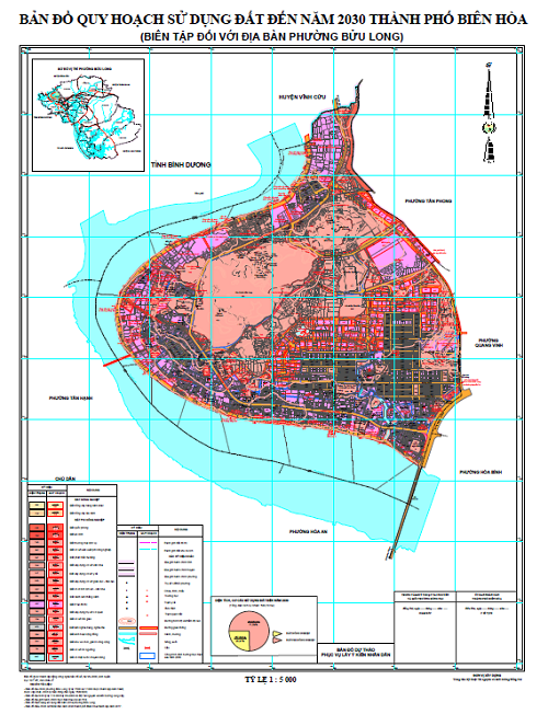Bản đồ quy hoạch sử dụng đất phường Bửu Long - Biên Hòa