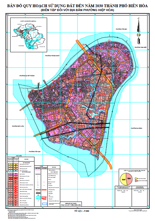 Bản đồ quy hoạch sử dụng đất phường Hiệp Hòa - Biên Hòa