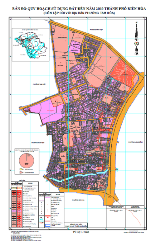 Bản đồ quy hoạch sử dụng đất phường Tam Hòa - Biên Hòa