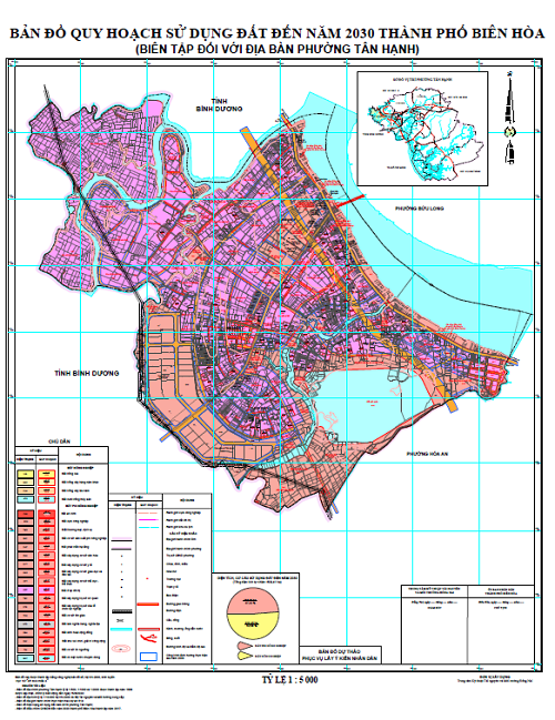 Bản đồ quy hoạch sử dụng đất phường Tân Hạnh - Biên Hòa