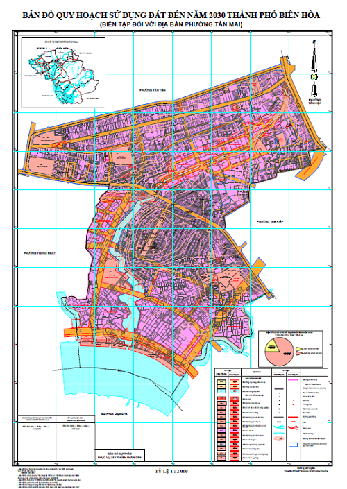 Bản đồ quy hoạch sử dụng đất phường Tân Mai - Biên Hòa