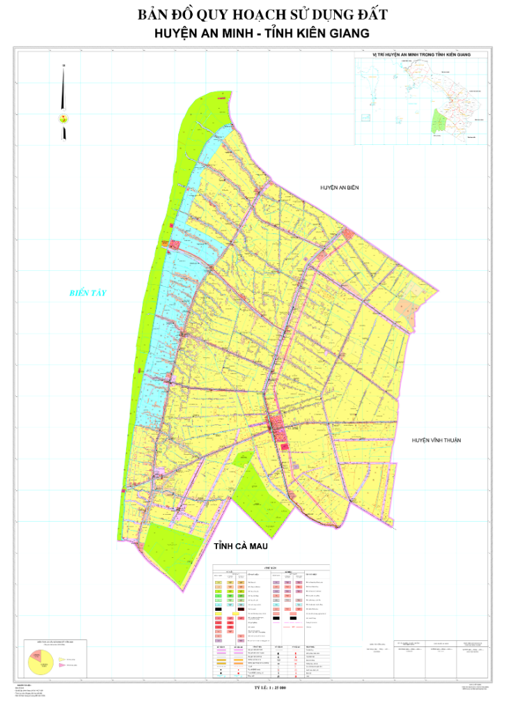 Bản đồ quy hoạch sử dụng đất huyện An Minh