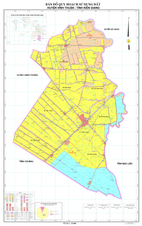 Bản đồ quy hoạch sử dụng đất huyện Vĩnh Thuận