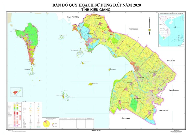 Bản đồ quy hoạch sử dụng đất tỉnh Kiên Giang