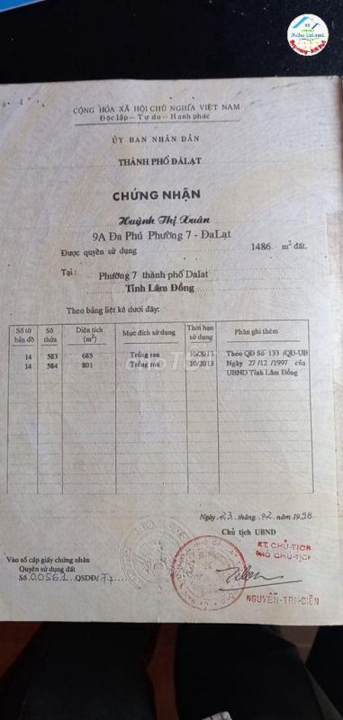 • SIÊU PHẨM LÂM ĐỒNG ! CHÍNH CHỦ CẦN BÁN GẤP 2 LÔ LIỀN KỀ MẶT TIỀN ĐA PHÚ - PHƯỜNG 7 - ĐÀ LẠT /