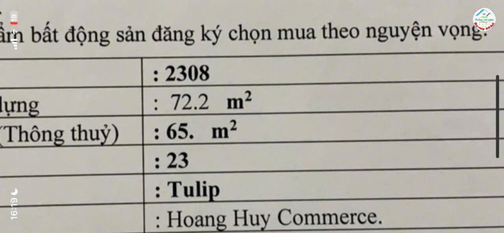 Bán 2 Căn Chung Cư Chính Chủ Tại Hoang Huy Commerce Đường Võ Nguyên Giáp quận Lê Chân.