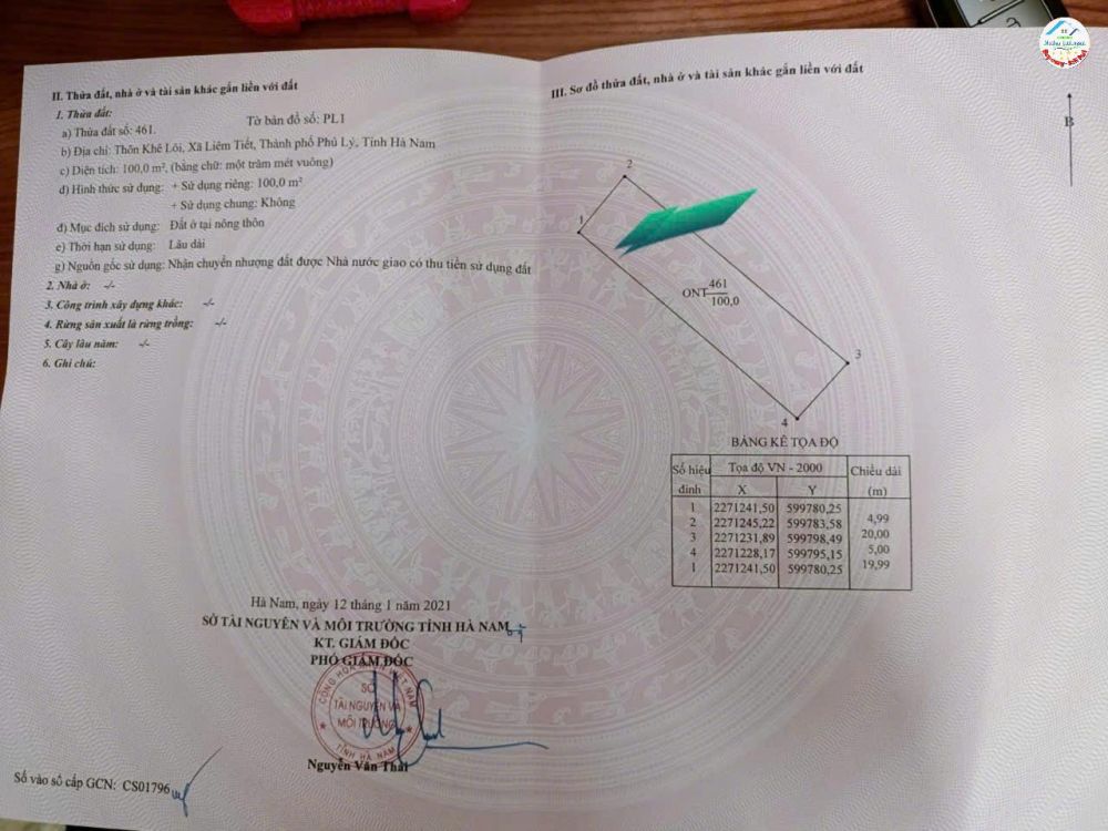 Bán 2 lô đất Phân lô Thành Đạt, Phủ Lý, Hà Nam (Cạnh bệnh viện Bạch Mai). 
Diện tích: