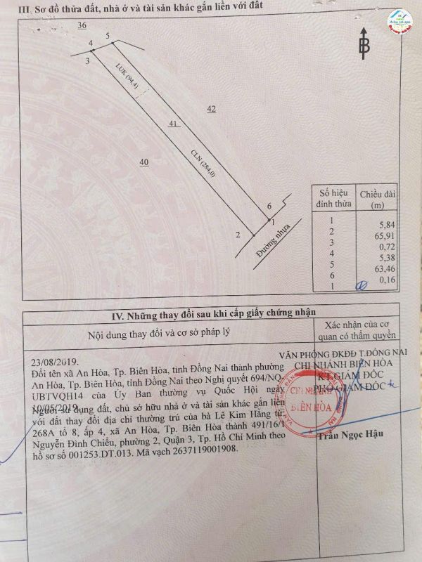 Nhà đất bán Biên Hòa, Đồng Nai | 378m2 - 3.4 Tỷ/Tổng diện tích