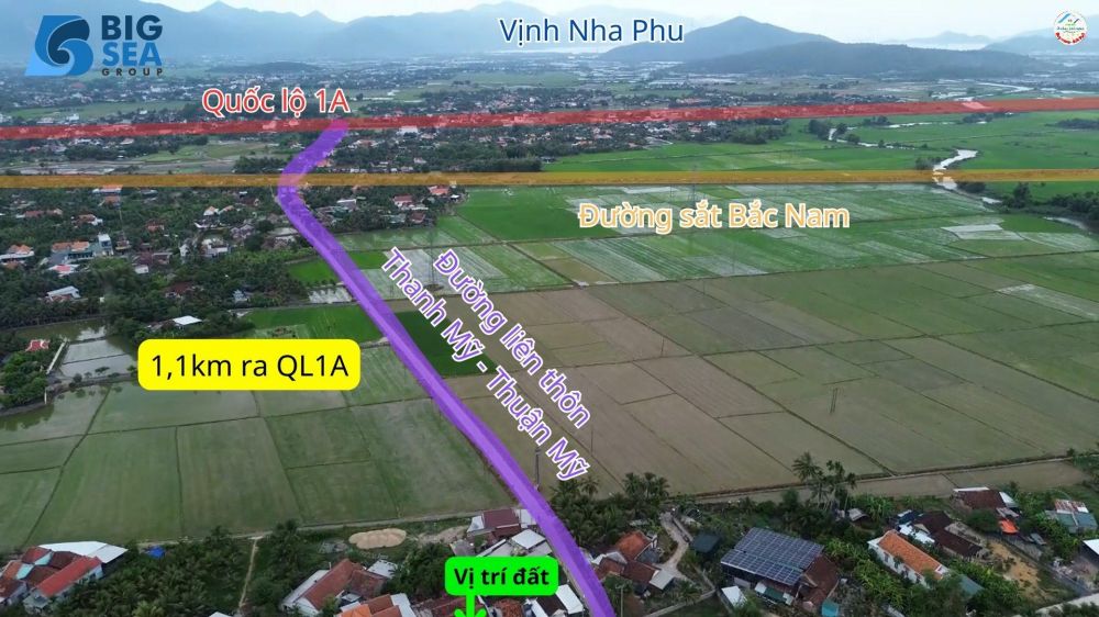 Bán đất cách QL 1A 1,1km đường bê tông giá chỉ 1.4 tỷ