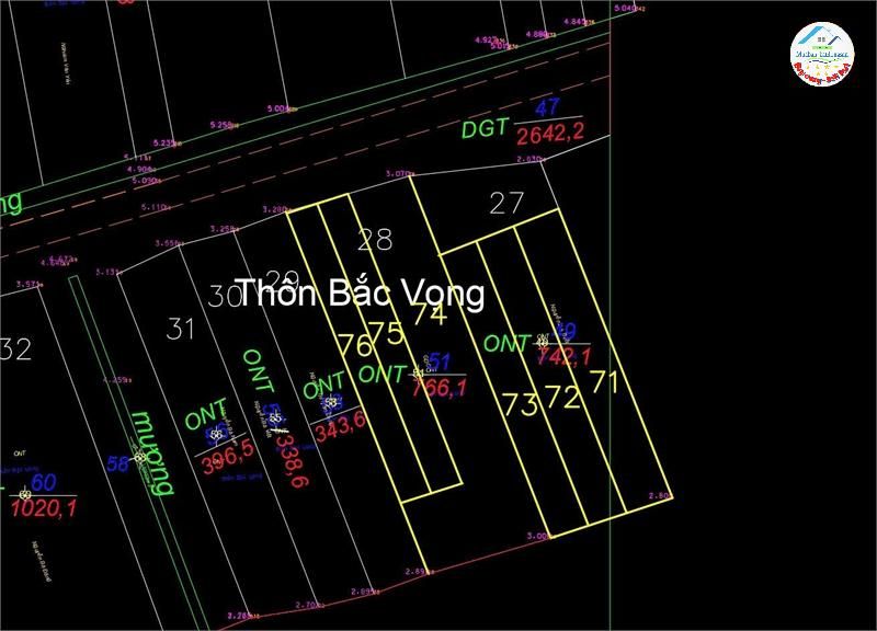 Bán Đất Đường Nhựa Liên Xã. Lô Đất 155m thôn Bắc Vọng, Bắc Phú, Sóc Sơn. Giá chỉ 1xtr/m2