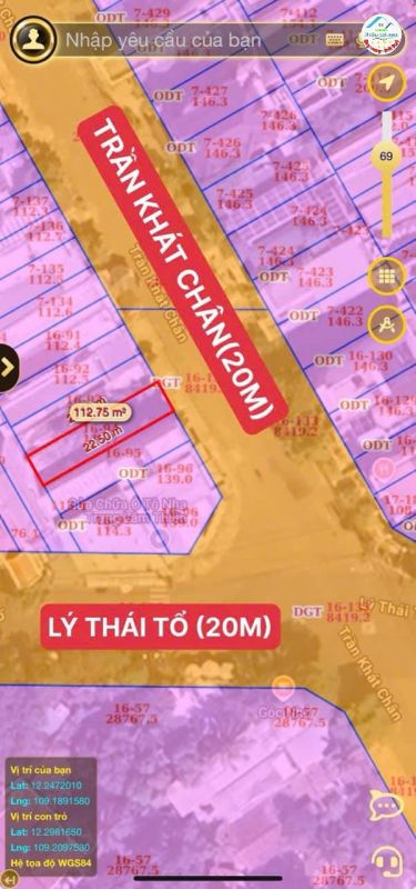 BÁN ĐẤT MẶT TIỀN TRẦN KHÁT CHÂN - VĨNH HÒA, NHA TRANG - GIÁ CHỈ 5.6 TỶ!
- Vị trí siêu VIP.