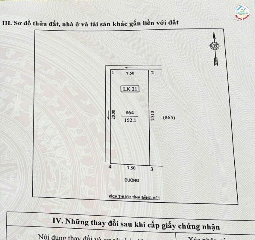 Bán lô đất 152m2 mặt đường Võ Trọng Ân, khối 7 Quán Bàu - TP Vinh