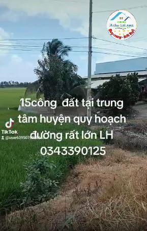 Bán LÔ ĐẤT ĐẸP tại đường Thiên Lộ Dương gần Trung Tâm Huyện Mộc Hóa Tỉnh Long An