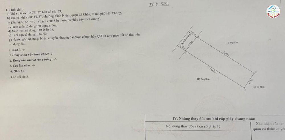 Bán nhà Vĩnh Tiến - Lê Chân vị trí cực đẹp, diện tích 64m 4 tầng ngõ ô.tô GIÁ 4.2 tỉ