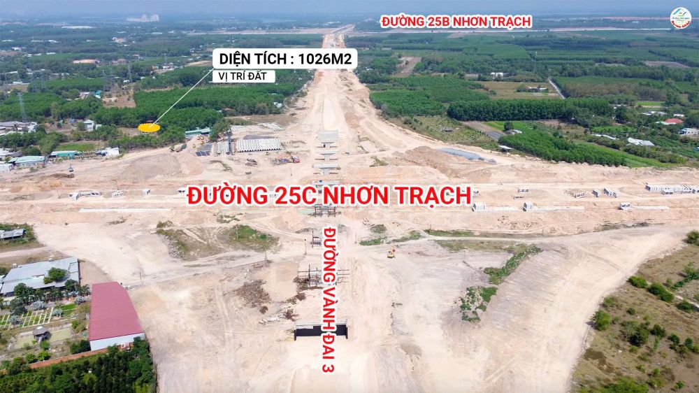 Bán thửa đất thổ vườn mặt tiền đường Vành Đai 3 Nhơn Trạch giá rẻ đầu tư