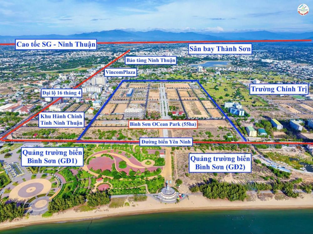 Cần bán Biệt thự dự án Dự án khu đô thị mới Bình Sơn Ocean Park, Diện tích 362m², Giá 16 Triệu/m²