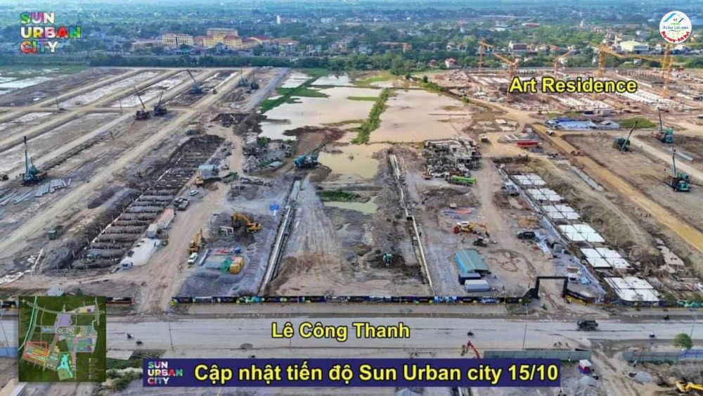 Cập nhật tiến độ  dự án Sun Urban CITYHà Nam ngày 16/10 .Khu đô thị thời đại.Thành phố nghỉ dưỡng