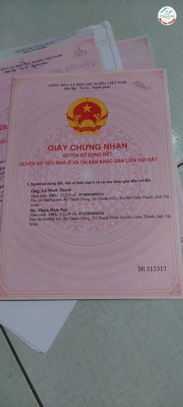 CHÍNH CHỦ CẦN BÁN LÔ ĐẤT ĐẸP HUYỆN CHÂU THÀNH TỈNH TÂY NINH