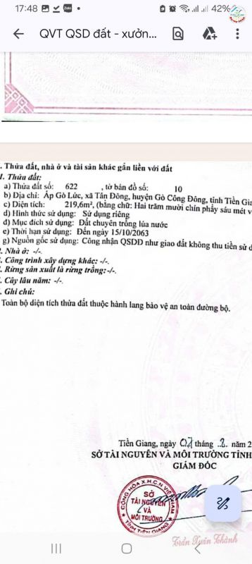 CHÍNH CHỦ Cần Bán Nhà Mặt Tiền Kinh Doanh Tại Xã Tân Đông, Huyện Gò Công Đông, Tiền Giang