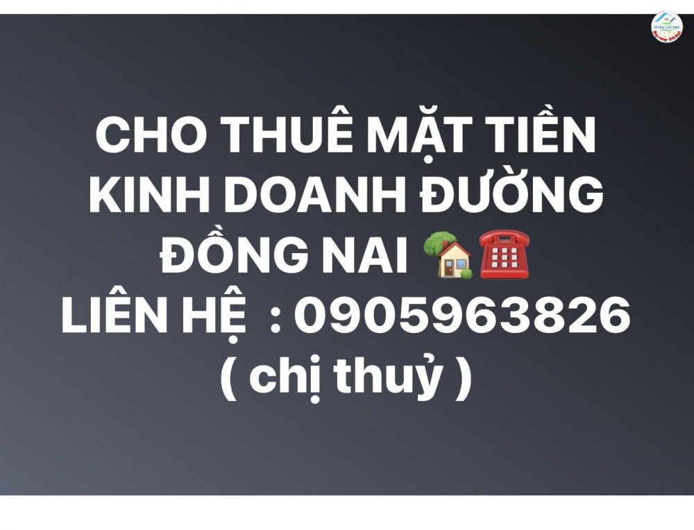 CHÍNH CHỦ EM CẦN CHO THUÊ MẶT TIỀN KINH DOANH TRÊN ĐƯỜNG ĐỒNG NAI - NHA TRANG