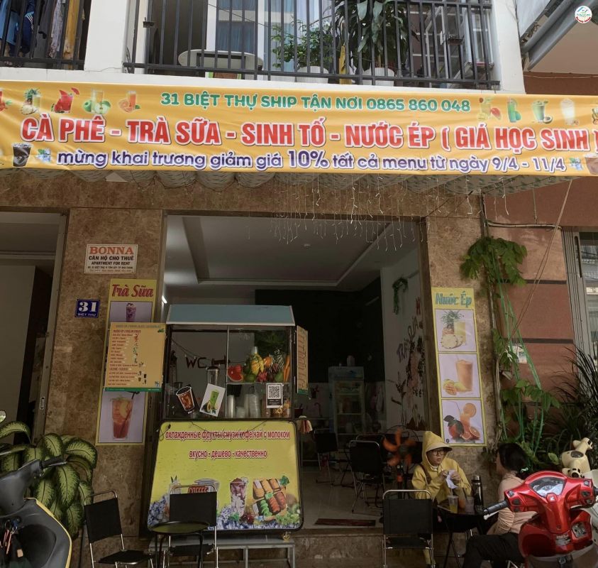 CHÍNH CHỦ SANG NHƯỢNG MẶT BẰNG QUÁN TRÀ SỮA CAFE TẠI 31 BIỆT THỰ, TÂN LẬP, NHA TRANG