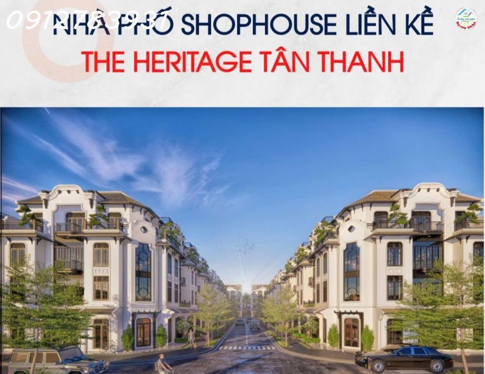 Chính thức nhận booking dự an HERITAGE thị trấn Tân Thanh trung tâm hành chính huyện Thanh