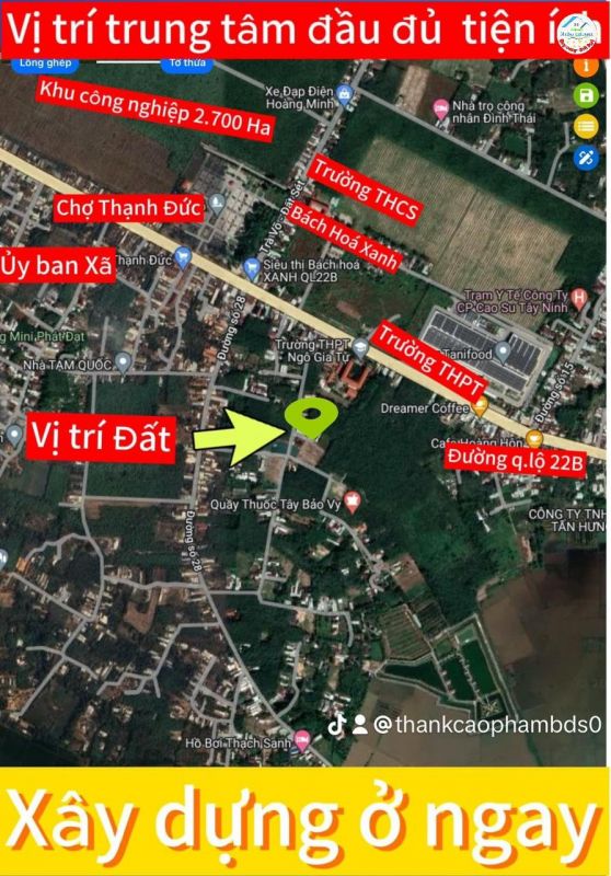 Chủ Ngộp ngân hàng cần bán 10 lô đất quốc lộ 22 thị trấn Gò Dầu Tây Ninh