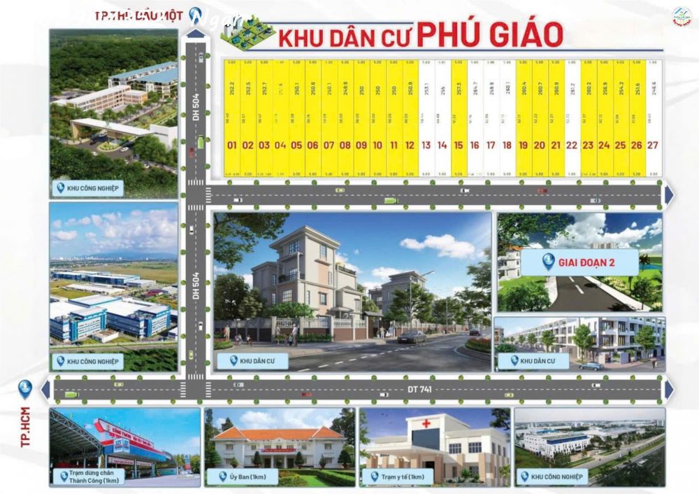 ĐẤT NỀN BÌNH DƯƠNG GIÁ RẺ Sát Đường DT741 .Xã An Bình, Huyện Phú Giáo - Bình Dương