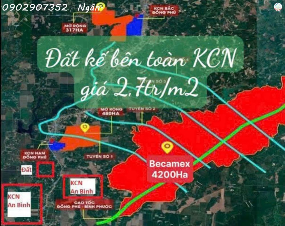 ĐẤT NỀN BÌNH DƯƠNG GIÁ RẺ Sát Đường DT741 .Xã An Bình, Huyện Phú Giáo - Bình Dương