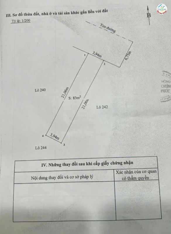 Nhà mặt đường Tô Vũ - 193 Văn Cao, 83m 4 tầng, đường 13m, Giá 7.5 tỉ