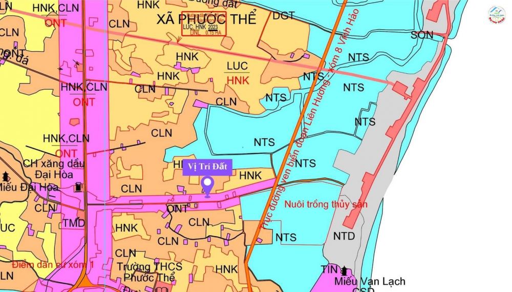 Siêu phẩm 3 lô liền kề full thổ cư ven biển Tuy Phong, Bình Thuận  Diện tích mỗi lô:  -95m2 mặt tiề